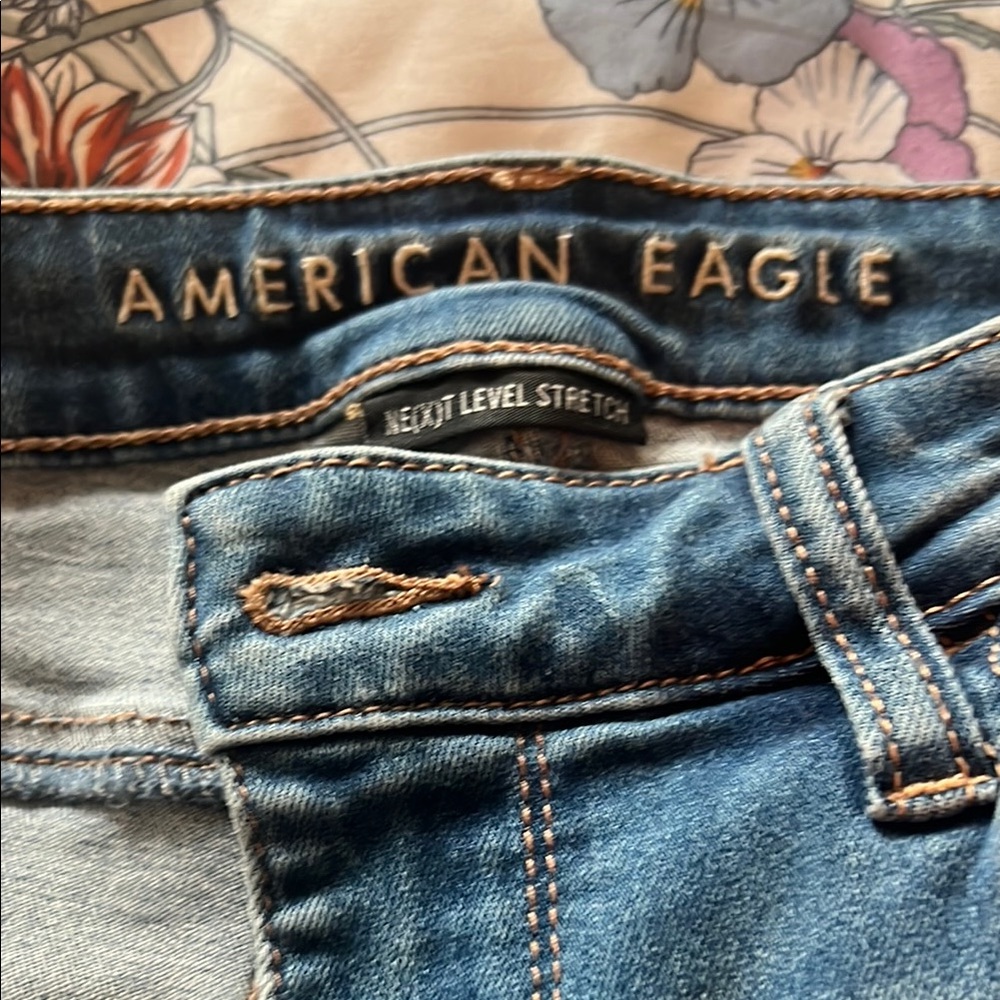 Distressed Blue Jeans - Picture 2 of 5